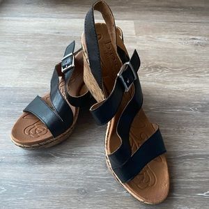 B.O.C. Schirra Women’s Black Wedge Sandals